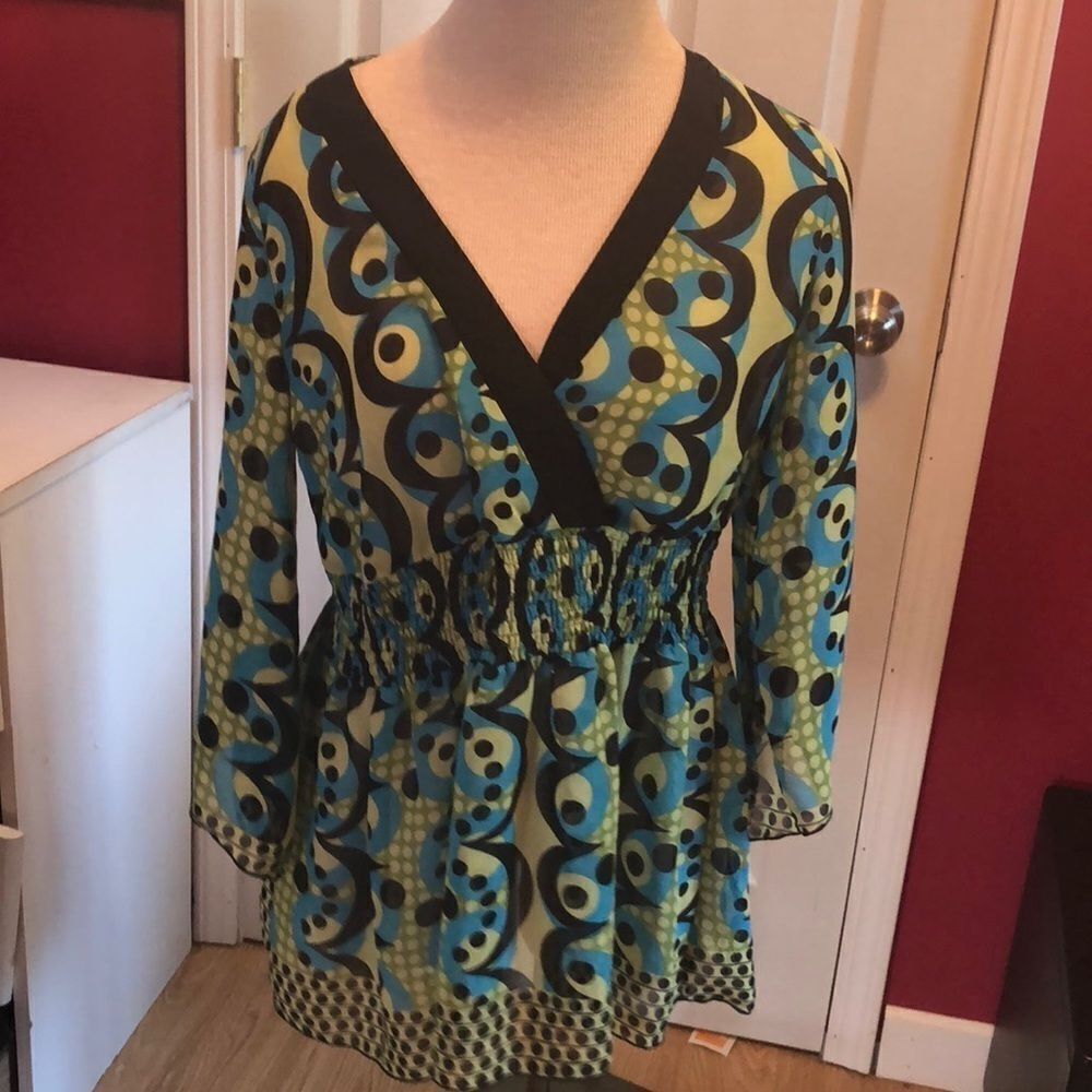 Bisou Bisou blouse sz M
